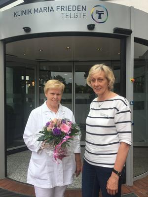 Gerlind Hobeling feiert 25-jähriges Jubiläum in der Klinik Maria Frieden Telgte