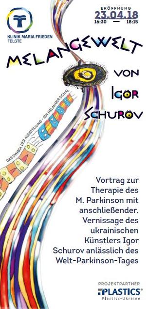 Flyer Vernissage Igor Schurov Klinik Maria Frieden Telgte