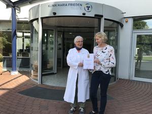 PD Dr. Elkeles und Frau Hedding, Klinik Maria Frieden Telgte