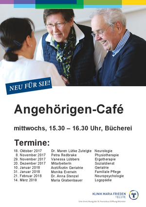 Das Angehörigen-Café ist ein neues Angebot in der Klinik Maria Frieden in Telgte